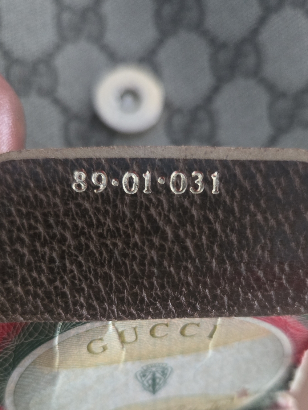 Vintage Gucci GG Supreme Sherry Line Clutch With Strap - Picture 10 of 11